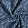 Kabátová tkanina směs vlny cik-cak – namornicka modr,  thumbnail number 3