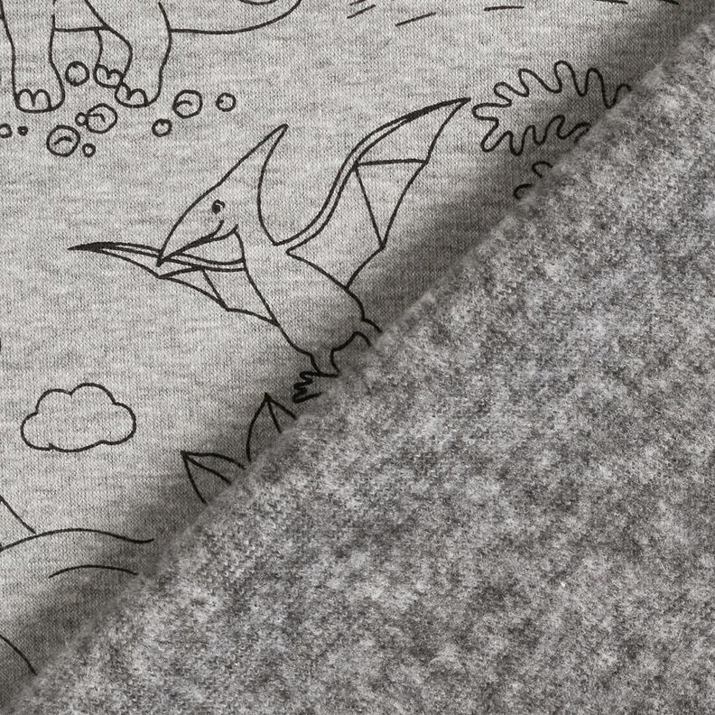 Alpenfleece Dinosauři – stříbrná/černá,  image number 4