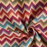 Dekorační látka Gobelín Chevron – světle béžová/karmínově červená,  thumbnail number 3