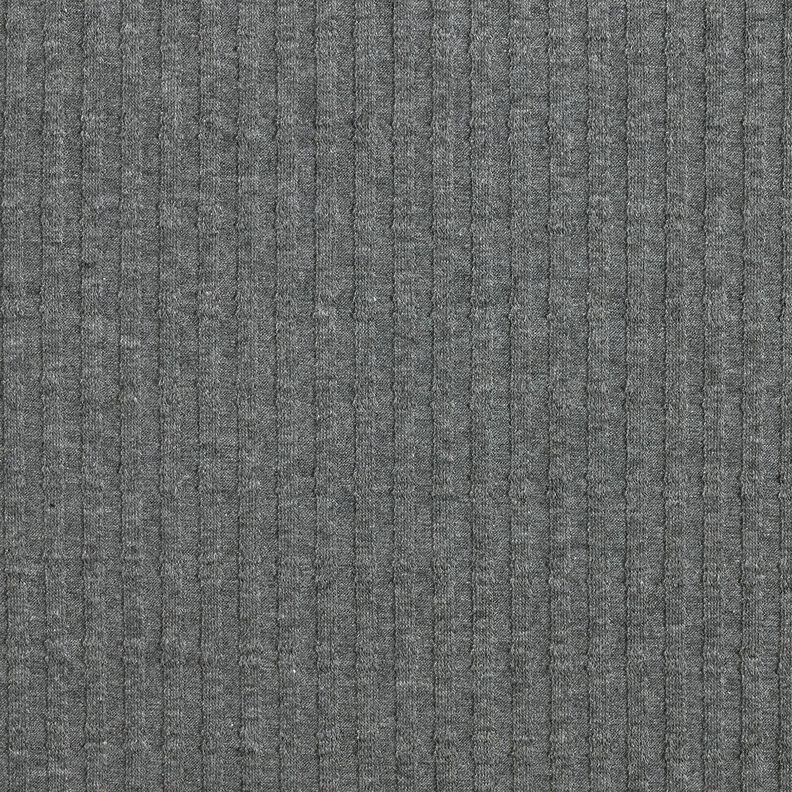 Žebrovaný žerzej Jediný pletený vzor – tmavě šedá,  image number 1