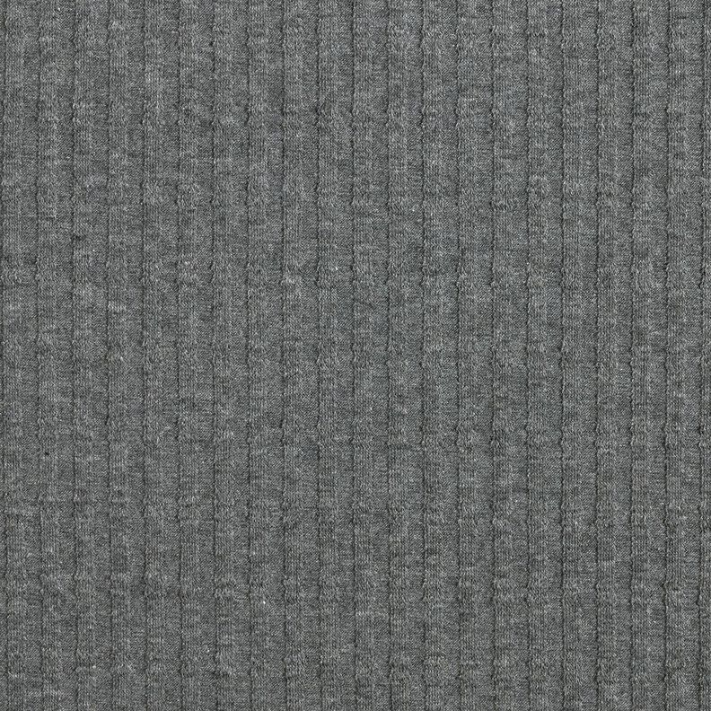 Žebrovaný žerzej Jediný pletený vzor – tmavě šedá,  image number 1