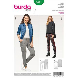Kalhoty | kalhoty s 3/4 délkou, Burda 6471 | 34 - 46, 