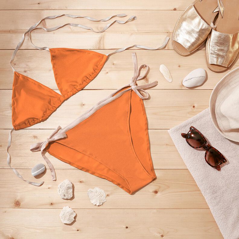 Látka na plavky SPF 50 – zářivě oranžová,  image number 6