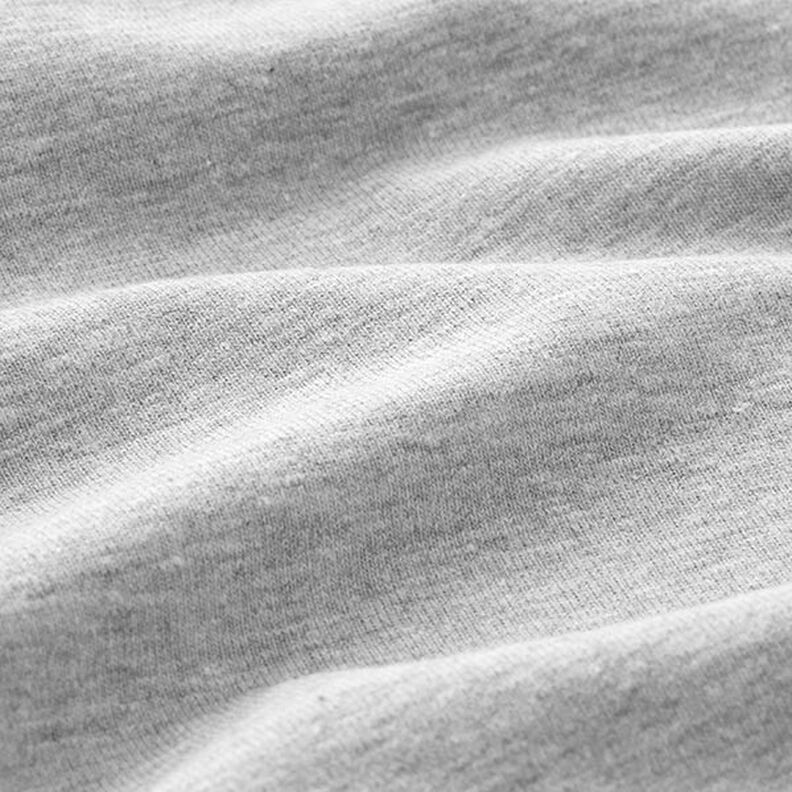 Bavlněný žerzej Medium melírovaný – světle šedá, image number 4