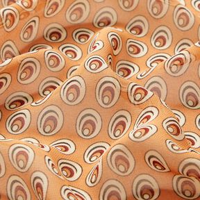 Šifon paví oko – meruňková/terracotta, 