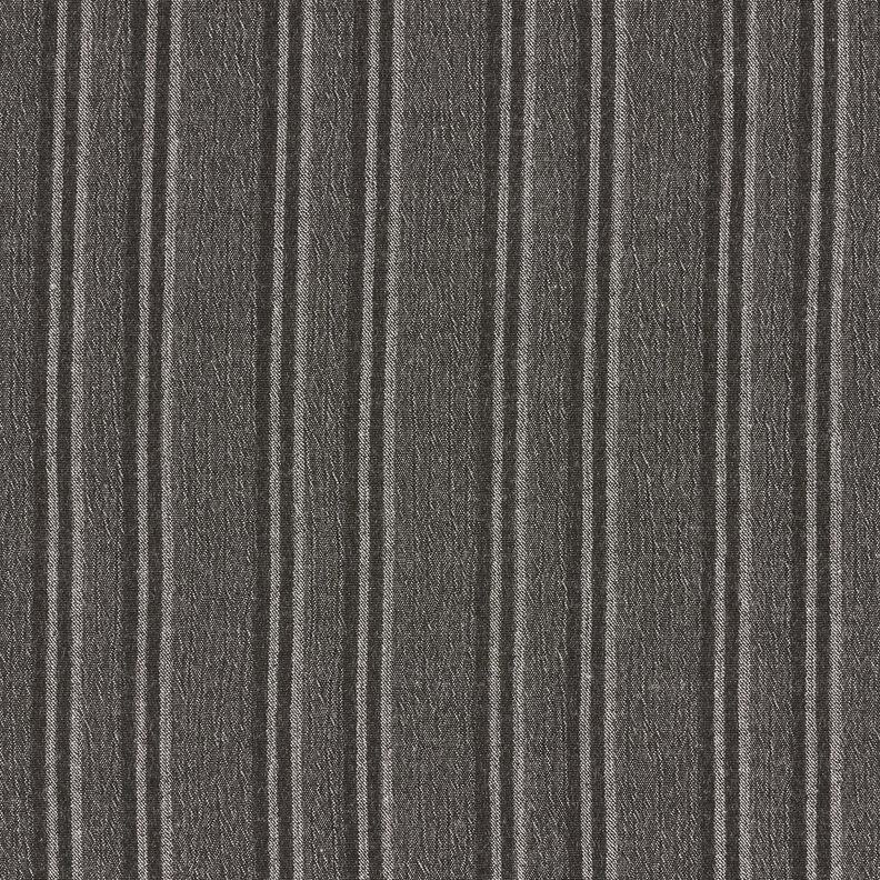 Bavlněná tkanina s drcenými pruhy – antracitová,  image number 1