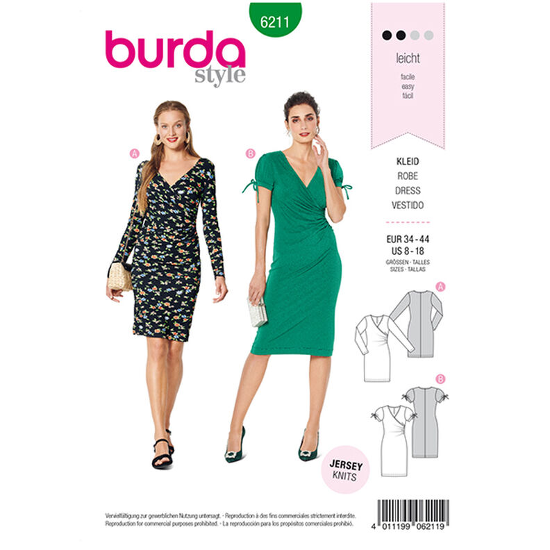 Šaty, Burda 6211 | 34 - 44, image number 1