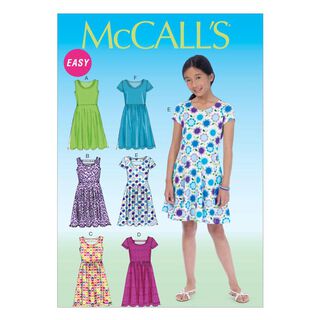 Dívčí šaty, McCalls 7079 | 128 - 152 | 140 - 158, 