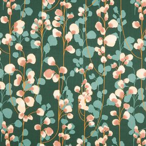 Bavlněn&yacute; sat&eacute;n Pop&iacute;nav&eacute; rostliny &ndash; tmavě zelen&aacute;/p&iacute;skov&aacute;, 