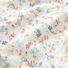 Mušelín / dvojitá mačkaná tkanina Romantické květinové úponky – bílá,  thumbnail number 2