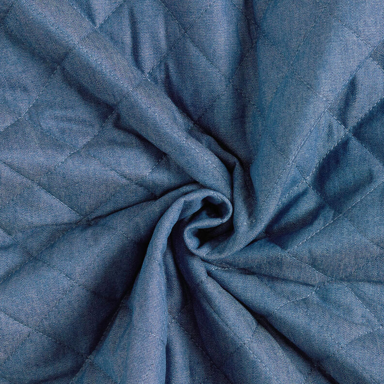 Prošívaná látka Chambray Uni – džínově modrá,  image number 5