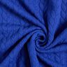 Žerzejový žakár kloké Copánkový vzor – královská modr,  thumbnail number 3