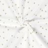 Mušelín / dvojitá mačkaná tkanina Šťastný jetel – vlněná bílá/pistáciová,  thumbnail number 3