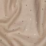Mušelín / dvojitá mačkaná tkanina Pravoúhelník Fóliový potisk | Poppy Fabrics – sasanková/zlatá,  thumbnail number 2