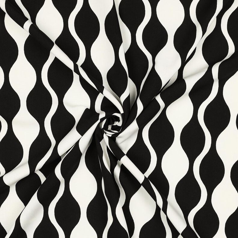 LENZING&trade; ECOVERO&trade; visk&oacute;zov&aacute; tkanina Retro &ndash; čern&aacute;/b&iacute;l&aacute;,  image number 3