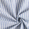 Směs lnu a bavlny proužek široký – džínově modrá/vlněná bílá,  thumbnail number 3
