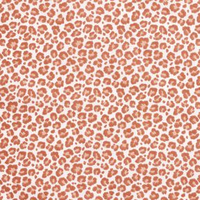 Bavlněná látka Kreton Malý leopard – slonová kost/mědená, 