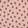 GOTS Mušelín / dvojitá mačkaná tkanina Ptáci a srdce | Poppy Fabrics – starorůžová,  thumbnail number 1