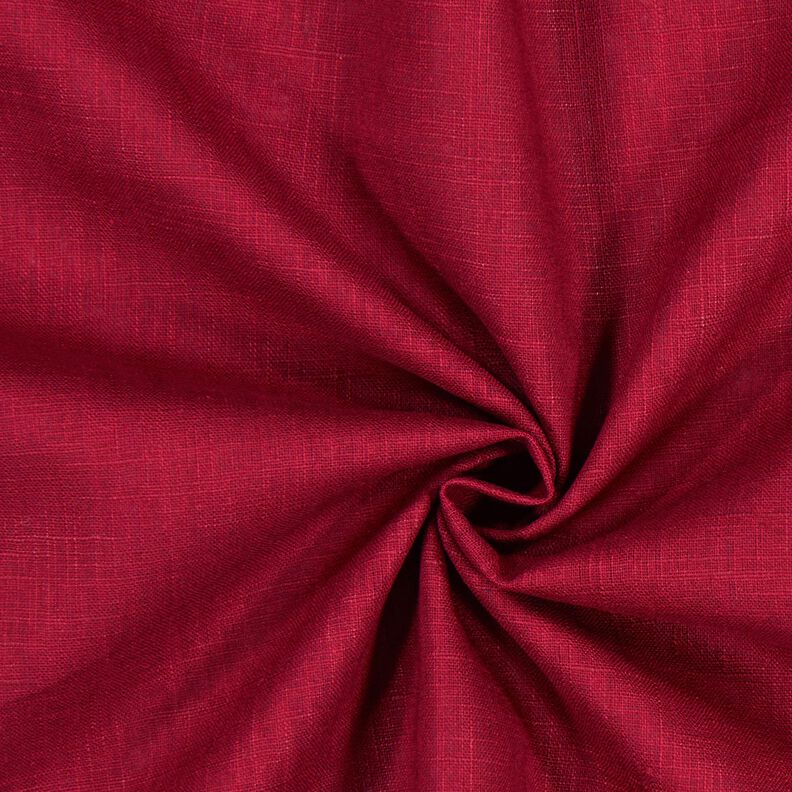Lněná látka Ramie mix medium – tmavě červená, image number 1