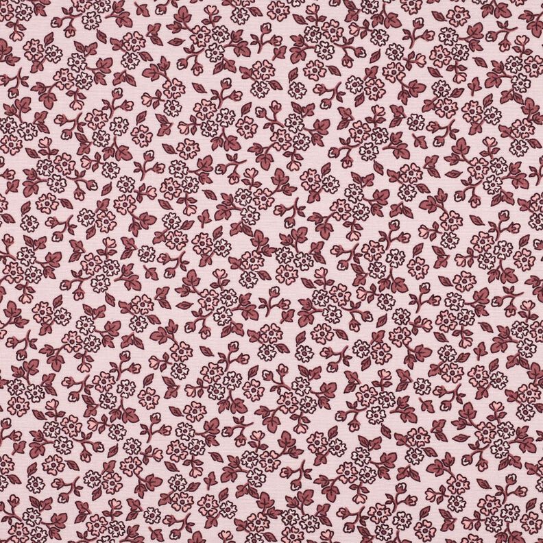 Bavlněný flanel Kytičky | Poppy Fabrics – rose/slézová,  image number 1
