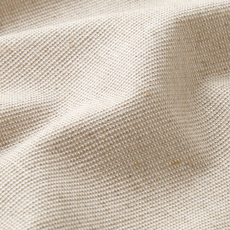 Dekorační látka polopanama s žebrovanou strukturou, recyklovaná bavlna – béžová,  image number 2