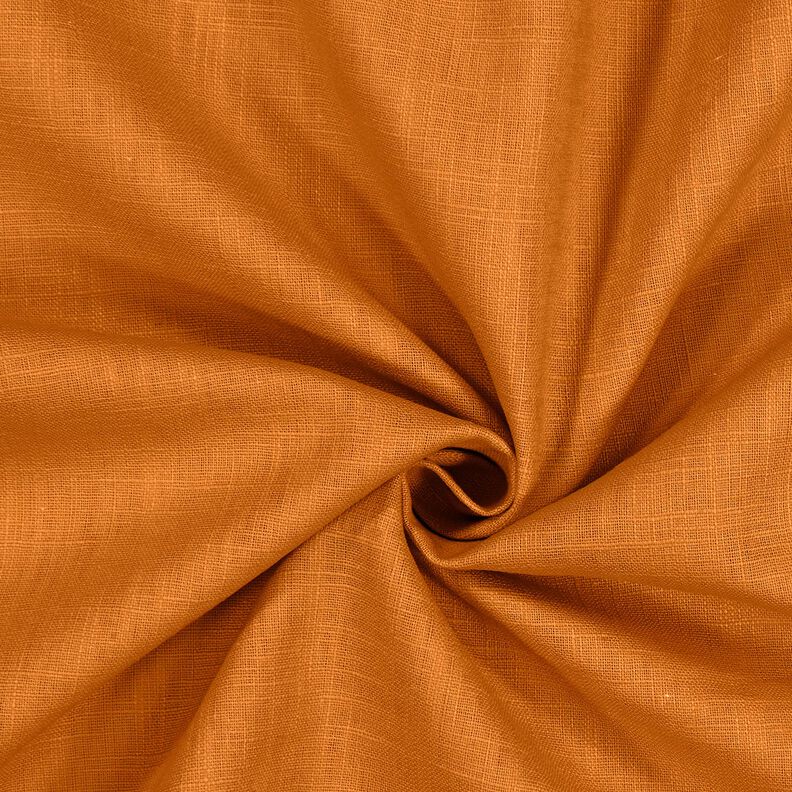 Lněná látka Ramie mix medium – karamelová,  image number 1