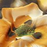 Šifon akvarelové květiny – bílá/kari žlutá,  thumbnail number 2