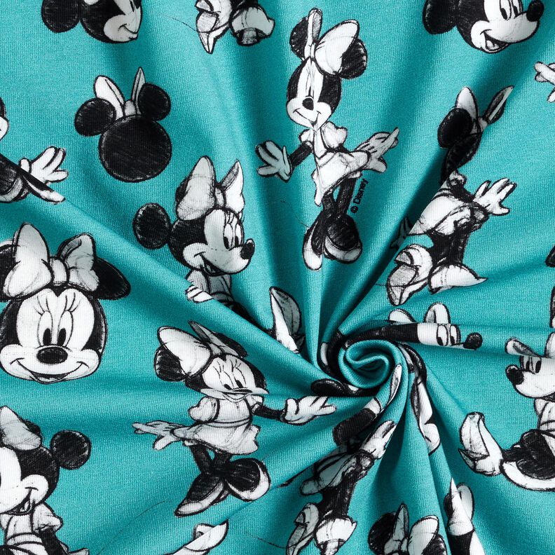 Bavlněný žerzej Minnie Mouse | Disney – světle modra,  image number 3