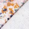 Vaflové piké Akvarelové květiny | Poppy Fabrics – bílá/levandulová,  thumbnail number 4