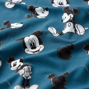 Bavlněný žerzej Mickey Mouse | Disney – modrá, 