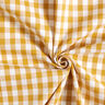 Bavlněná látka Vichy károvaná 1 cm – hořčicove žlutá/bílá,  thumbnail number 3
