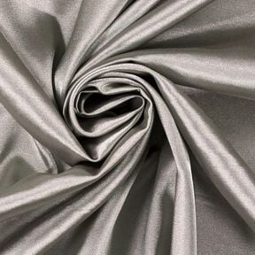 Stretch Satin – stříbrná kovový, 