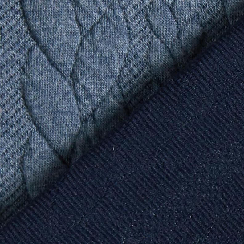 Žakárové žerzejové kloké Copánkový vzor – džínově modrá,  image number 4