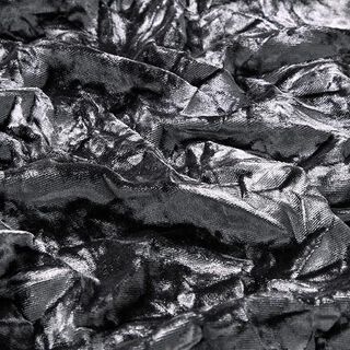 Strečový samet mačkaný – šedá, 