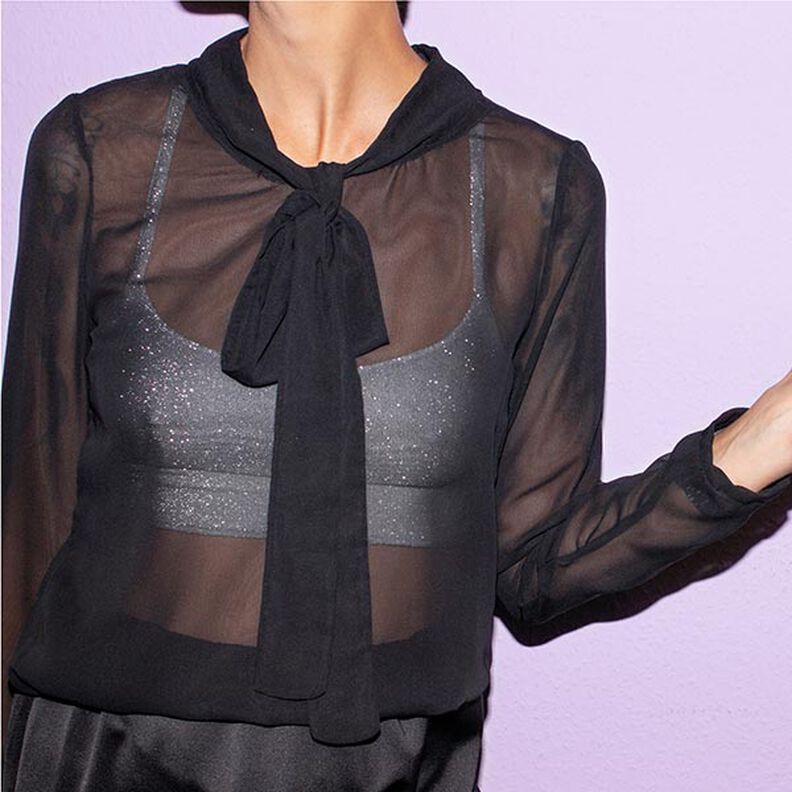 Žerzejová látka s třpytkami Glamour – stříbrná kovový,  image number 4
