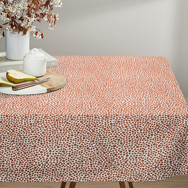 Dekorační látka Polopanama Leopardí potisk – hnědá/přírodni, image number 5