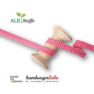 Bio splétané šňůrky Twist Me Dots [ 15 mm ] | Albstoffe – pink, 