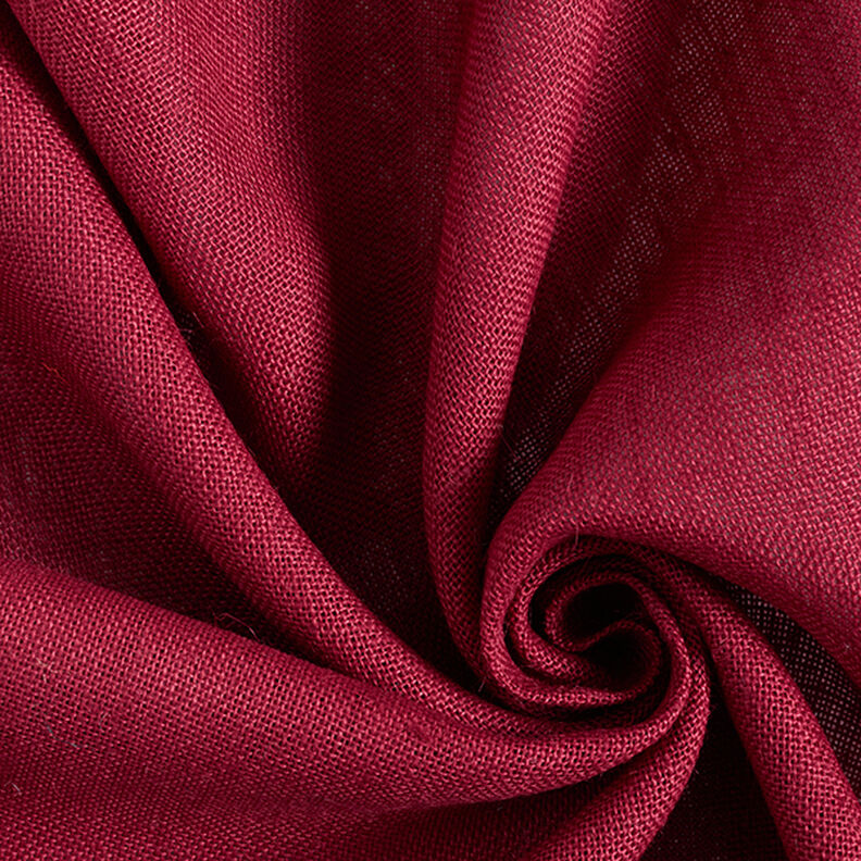 Dekorační látka Juta Jednobarevné provedení 150 cm – tmavě červená,  image number 1