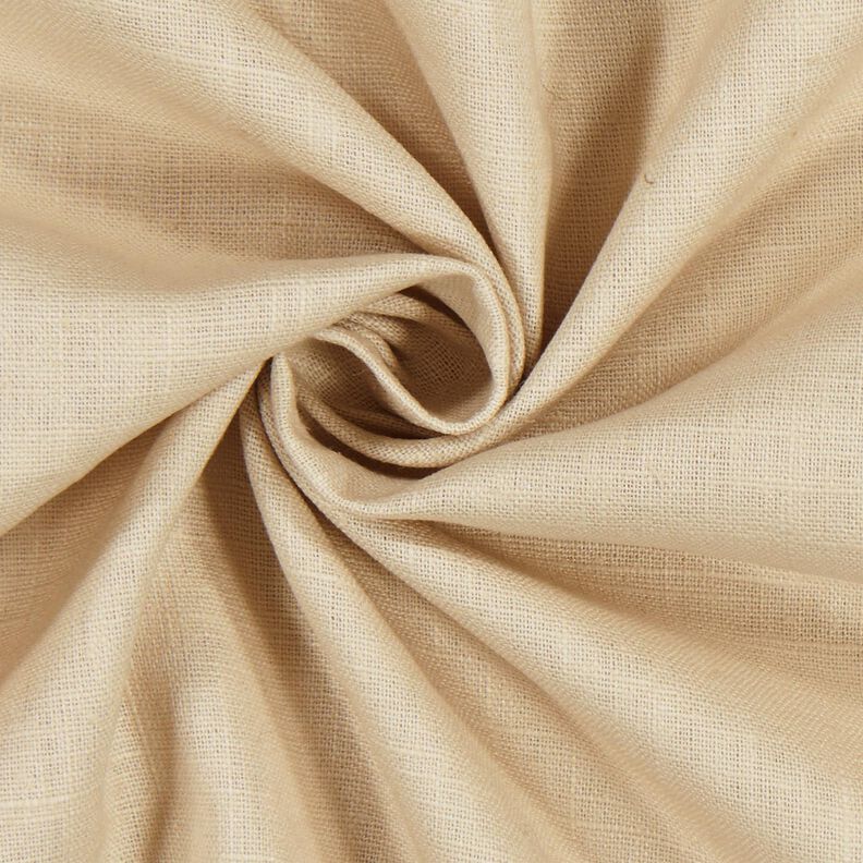 Lněná látka Ramie mix medium – písková,  image number 3