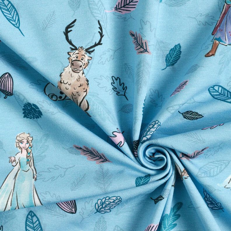 Bavlněný žerzej Ledová královna v lese | Disney – světle modra,  image number 3