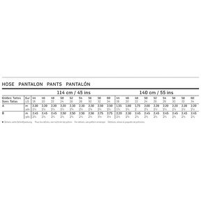 Kalhoty / Kalhoty s gumou v pase, Burda 6859, 