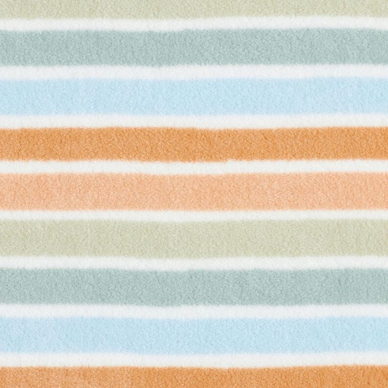 Fleece s protižmolkovou úpravou Barevné pruhy – bílá/zelená,  image number 1