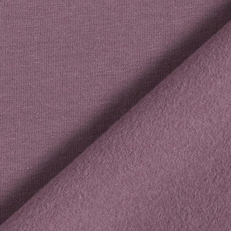 Lehká bavlněná teplákovina jednobarevná – barva lilku,  image number 5