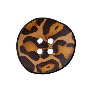 Kožený knoflík 4dírkový Recycling, 