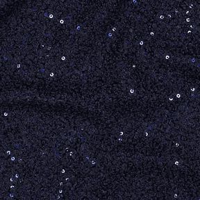 Pletené buklé Pajetky Jednobarevné provedení | Poppy Fabrics – noční modrá, 