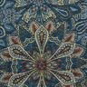 Dekorační látka Gobelín Květinová mandala – černá/modrá,  thumbnail number 6