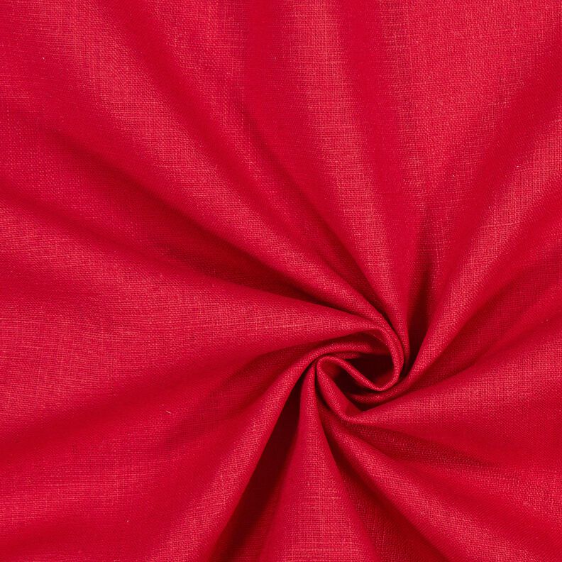 Lněná látka Ramie mix medium – červená, image number 1