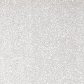 Dekorativní samet Abstraktní větve – stříbrně šedá, 