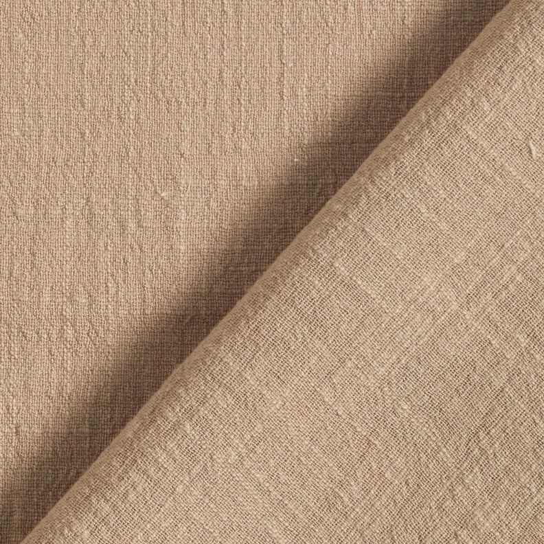 Bavlněná tkanina lněného vzhledu – pískove hnědá,  image number 3