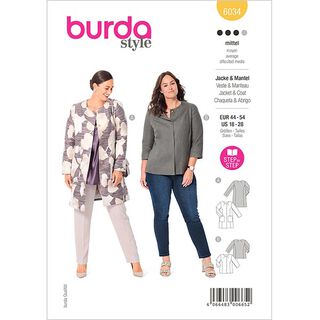 nadměrný kabát/bunda | Burda 6034 | 44-54, 